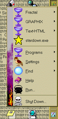 My start menu, screenshot